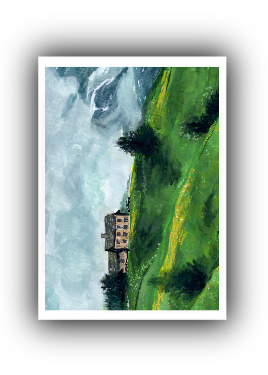 House on a Hill Print