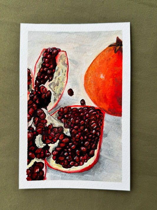 Pomegranate Seeds Original Painting